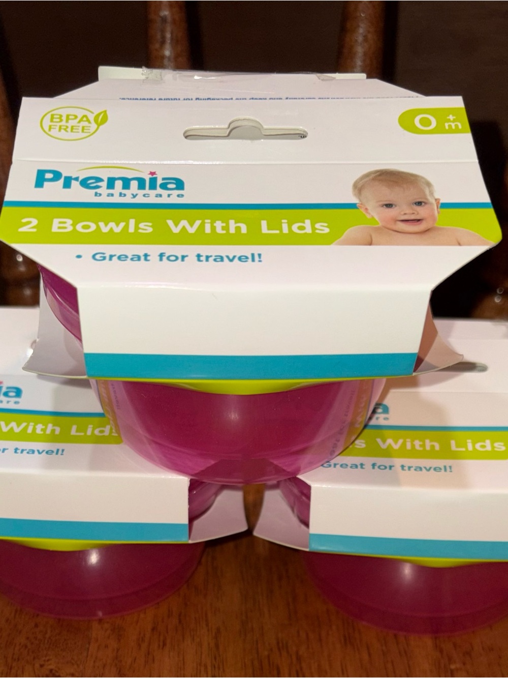 Three Packs Premia Babycare Bowls with Lids - NEW